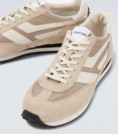 Tom Ford Mick suede-trimmed sneakers 3