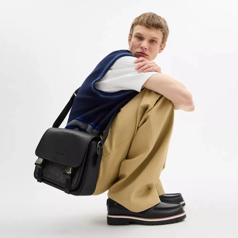 Coach Racer Messenger Bag In Signature Canvas 2