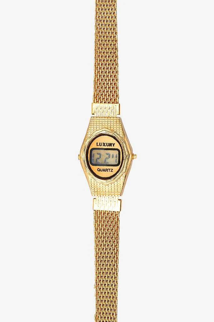 Los Angeles Apparel WCHRA56 - Tiny Oval Metal Mesh Luxury Watch 1