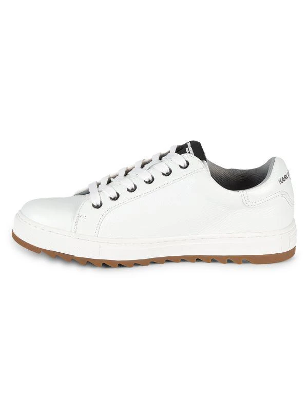 Karl Lagerfeld Paris Low-Top Leather Sawtooth Sneakers 4