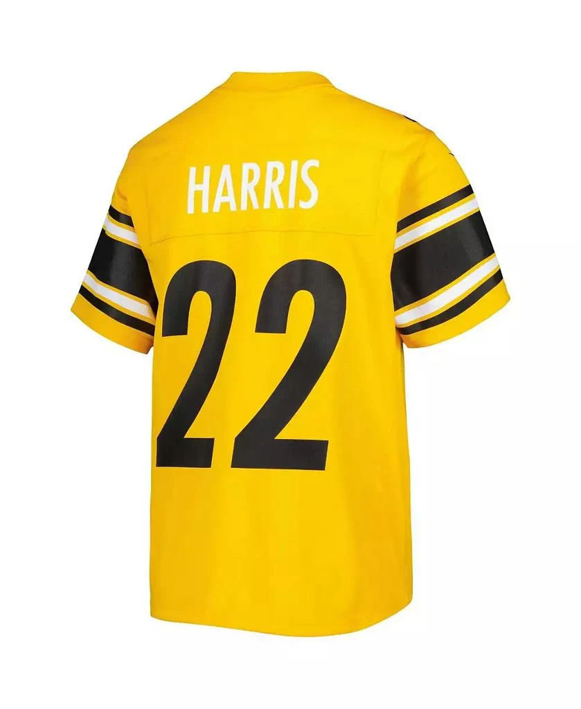 NIKE Big Boys Najee Harris Gold Pittsburgh Steelers Inverted Game Jersey 2