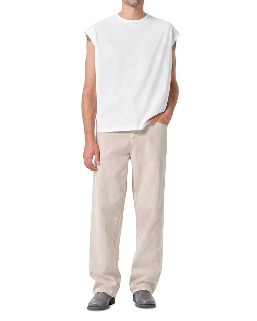 AGOLDE Fusion Relaxed Fit Wide Leg Jeans in Scone Tan 2