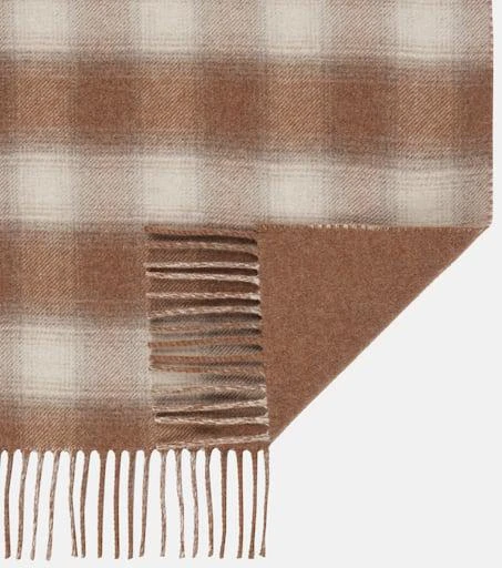 Loro Piana Tartan wool and cashmere scarf 4