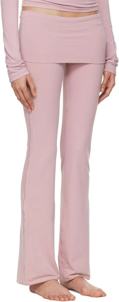 SKIMS Purple Cotton Jersey Foldover Lounge Pants 2