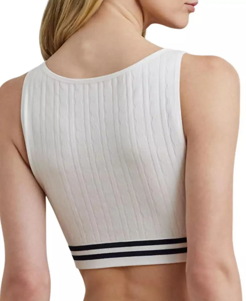 Ralph Lauren Women's Cricket Cable-Texture Longline Bralette 4L0189 3