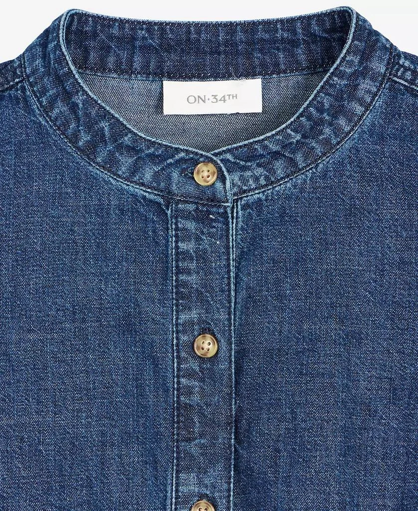 On 34th Women
s Denim Puff-Sleeve Shirt, Exclusively at Macy
s 5