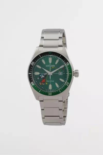 Citizen Citizen Green Dial Tee Time Mickey Watch 1