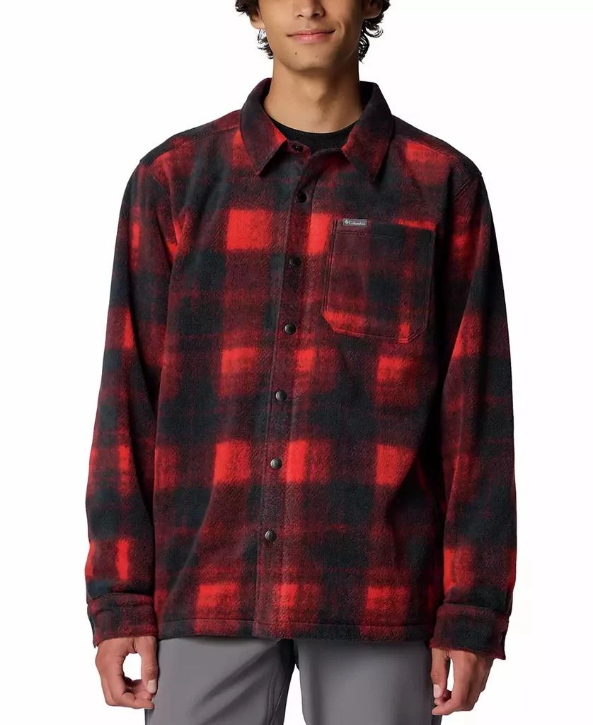 Columbia Men's Steens Mountain II Plaid Fleece Shirt Jacket 1