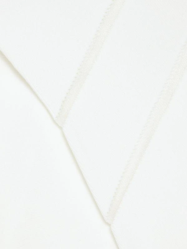 Herve Leger Beth Sheer Stripe Fluted Dress 4