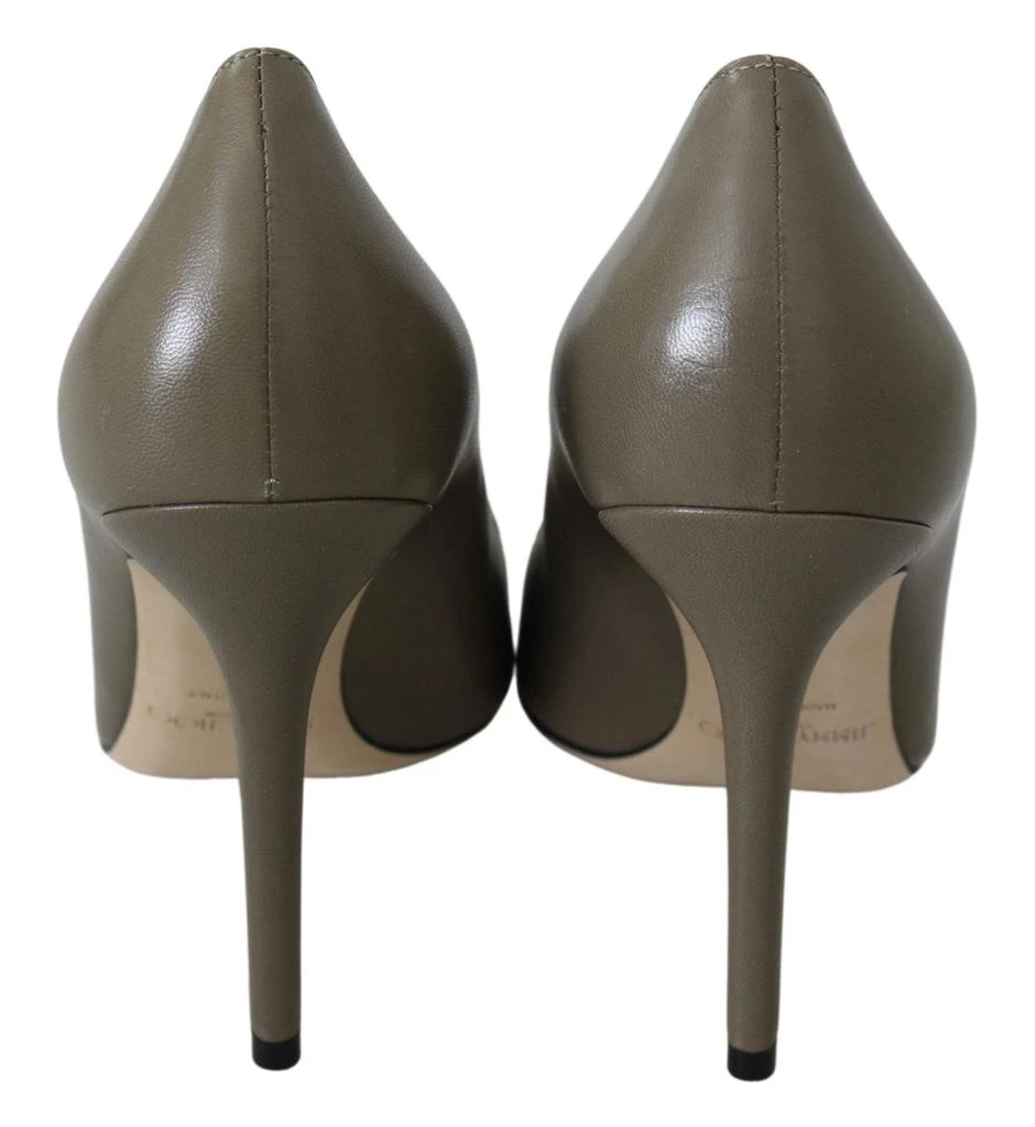 Jimmy Choo Jimmy Choo Pebble Green Leather Amika Pumps 5