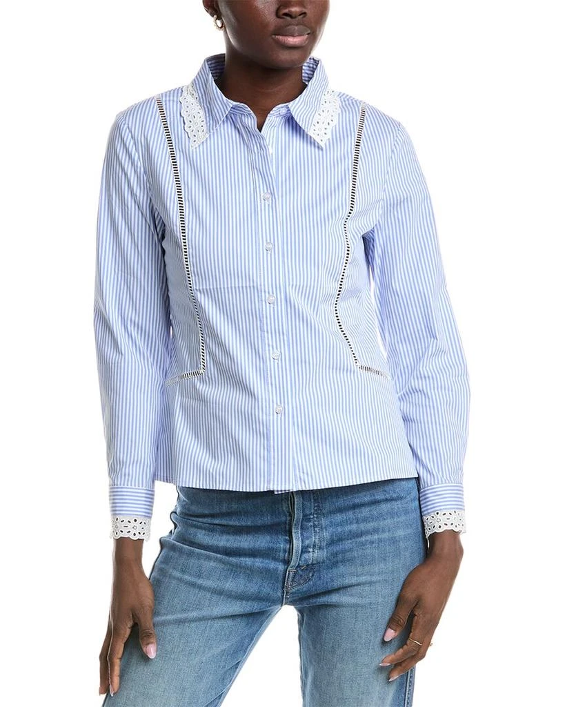 Gracia Lace Trim Shirt 1