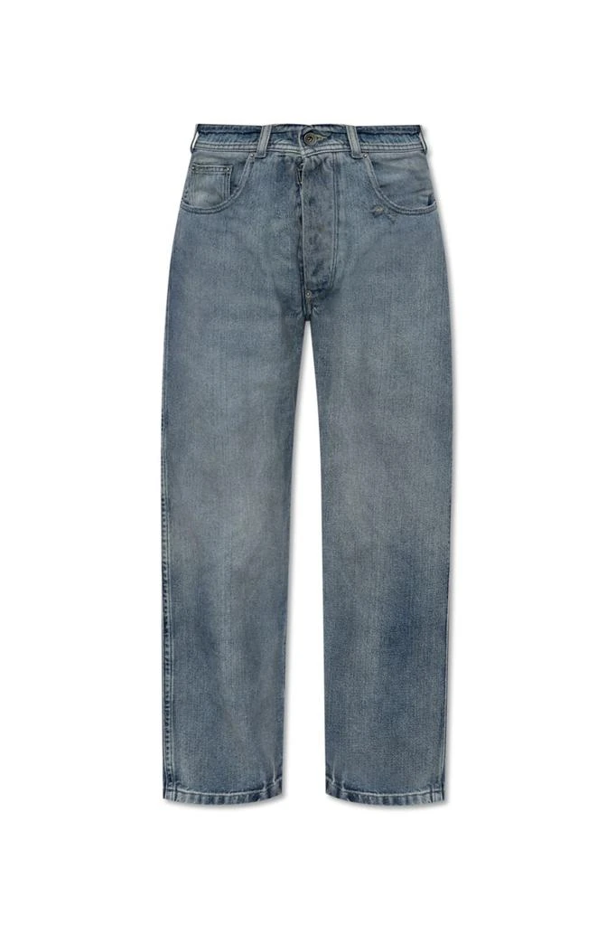 MAISON MARGIELA Maison Margiela High-Waist Distressed Jeans from Cettire