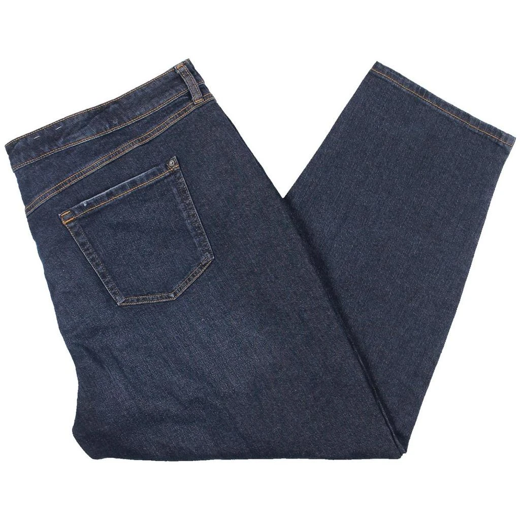 INC International Plus Womens Denim Stretch Straight Leg Jeans 2