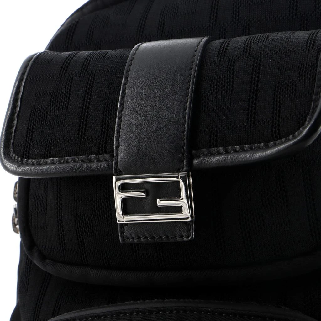 Fendi Pocket Zip Sling Bag Zucca Mesh with Nylon 6