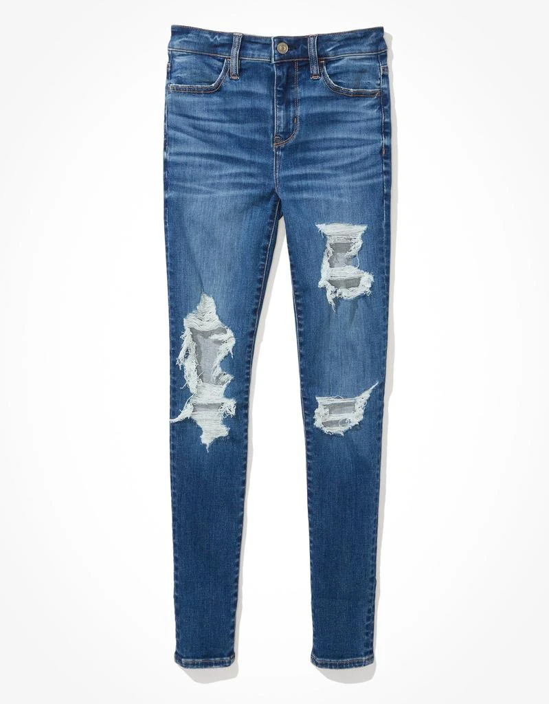 American Eagle Outfitters AE Real Good Upcycled Ne(x)t Level Ripped High-Waisted Jegging 2