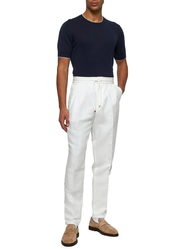 Brunello Cucinelli Brunello Cucinelli Short Sleeved Ribbed Jumper 4