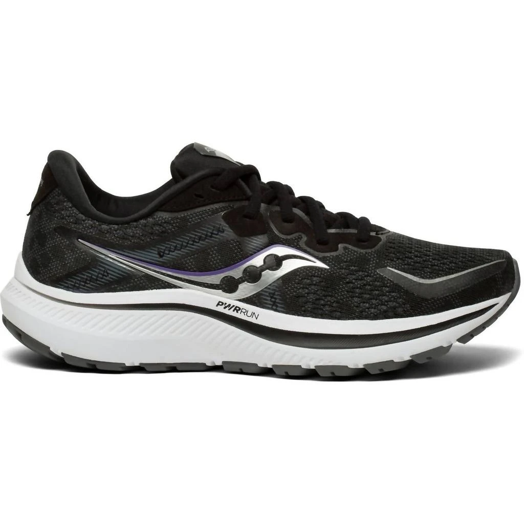 Saucony Women's Omni 20 Running Shoes - Medium Width In Black/white 1