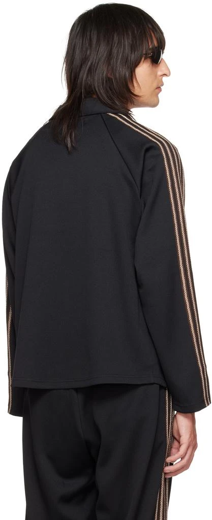 JieDa Black 5 Stripe Track Jacket 3