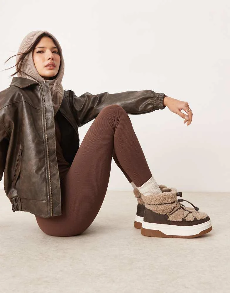 Pajar Pajar Janie Low snow boot in brown 1