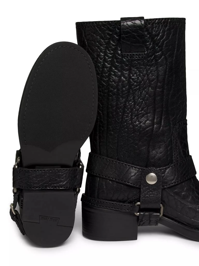 Miu Miu Moto Leather Ankle Boots 6