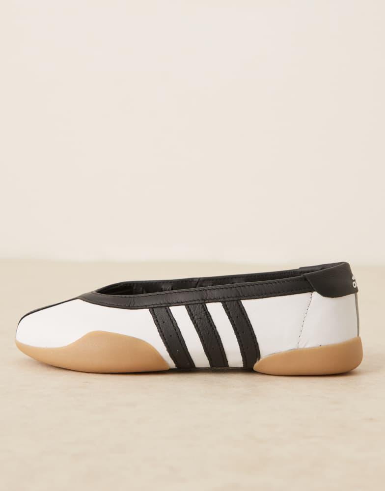 Adidas adidas Originals Taekwondo Mei Ballet trainers in white and black