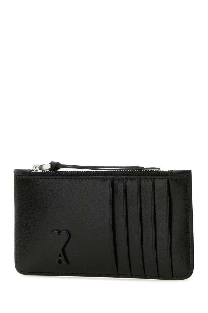 Ami Alexandre Mattiussi Black Leather Card Holder