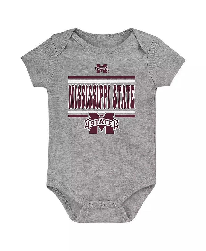 Outerstuff Newborn 3-Pack Maroon Mississippi State Bulldogs Sunday Comics Bodysuit Set 3