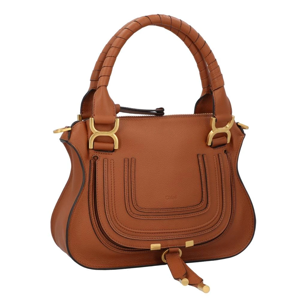 Chloé Marcie Small Double Carry Bag Brown 2