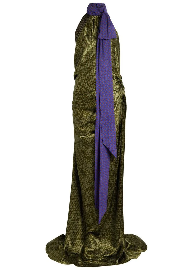 slim fit dress slacks DRIES VAN NOTEN Long-sleeved Sequin Dress ORANGE