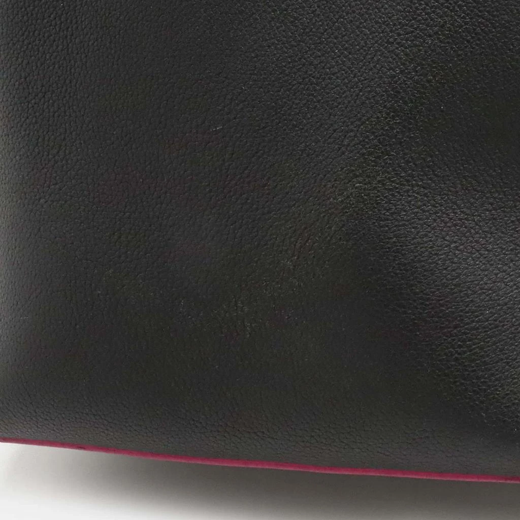 Louis Vuitton Louis Vuitton Noir Leather Lockme Bucket Bag 5