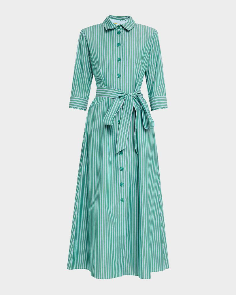 Evi Grintela Valerie Striped Cotton Midi Shirtdress