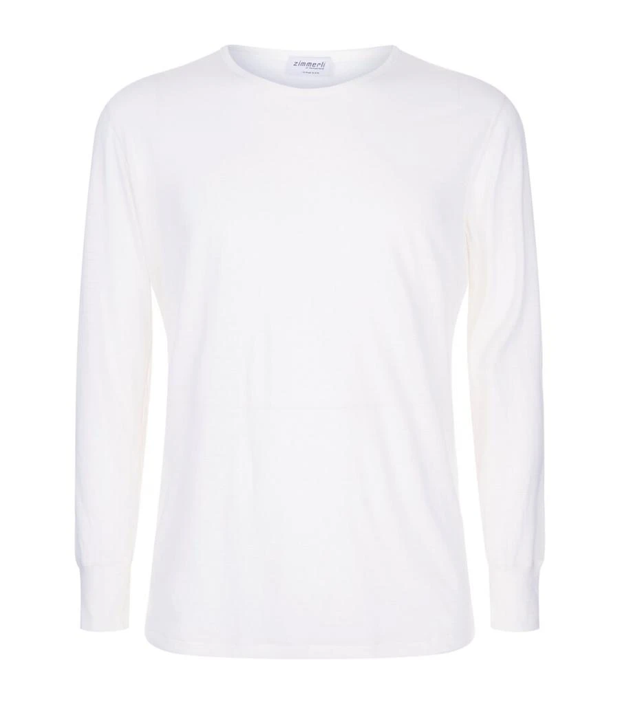 Zimmerli Wool and Silk Long Sleeve Top 1