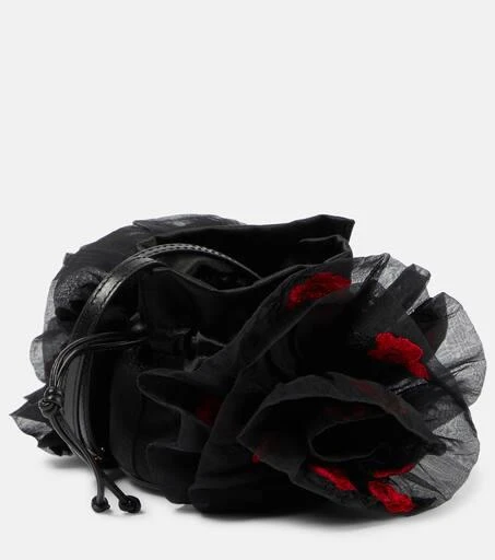 Magda Butrym Floral satin bucket bag 4