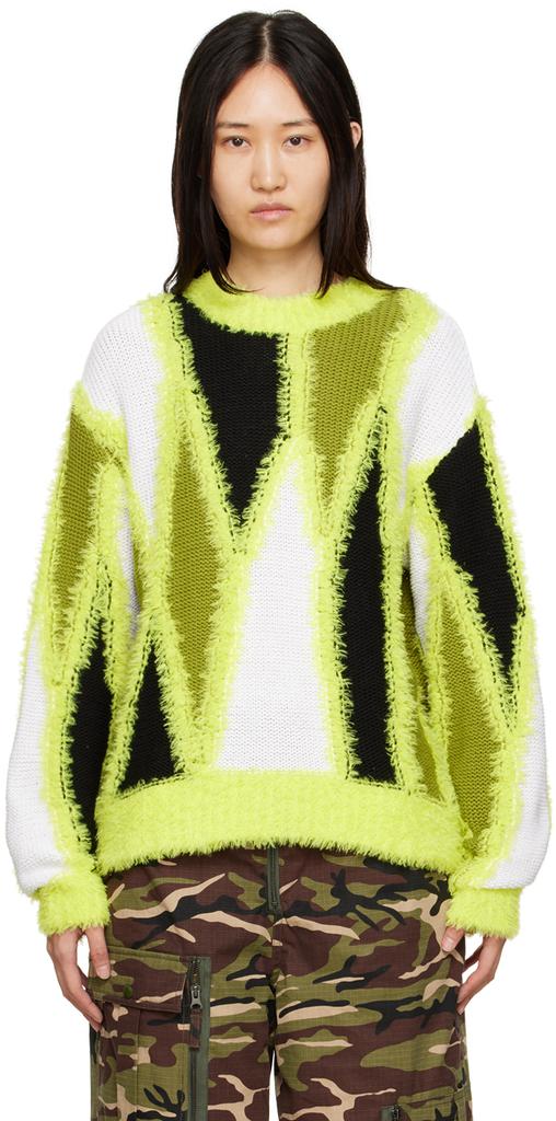 Andersson Bell Black & Green Reims Sweater