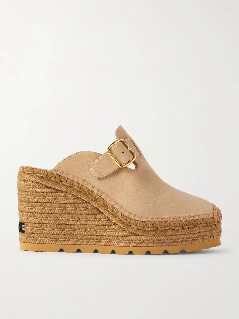 Stella McCartney Gaia Espadrille Wedge Clogs - Beige - IT36