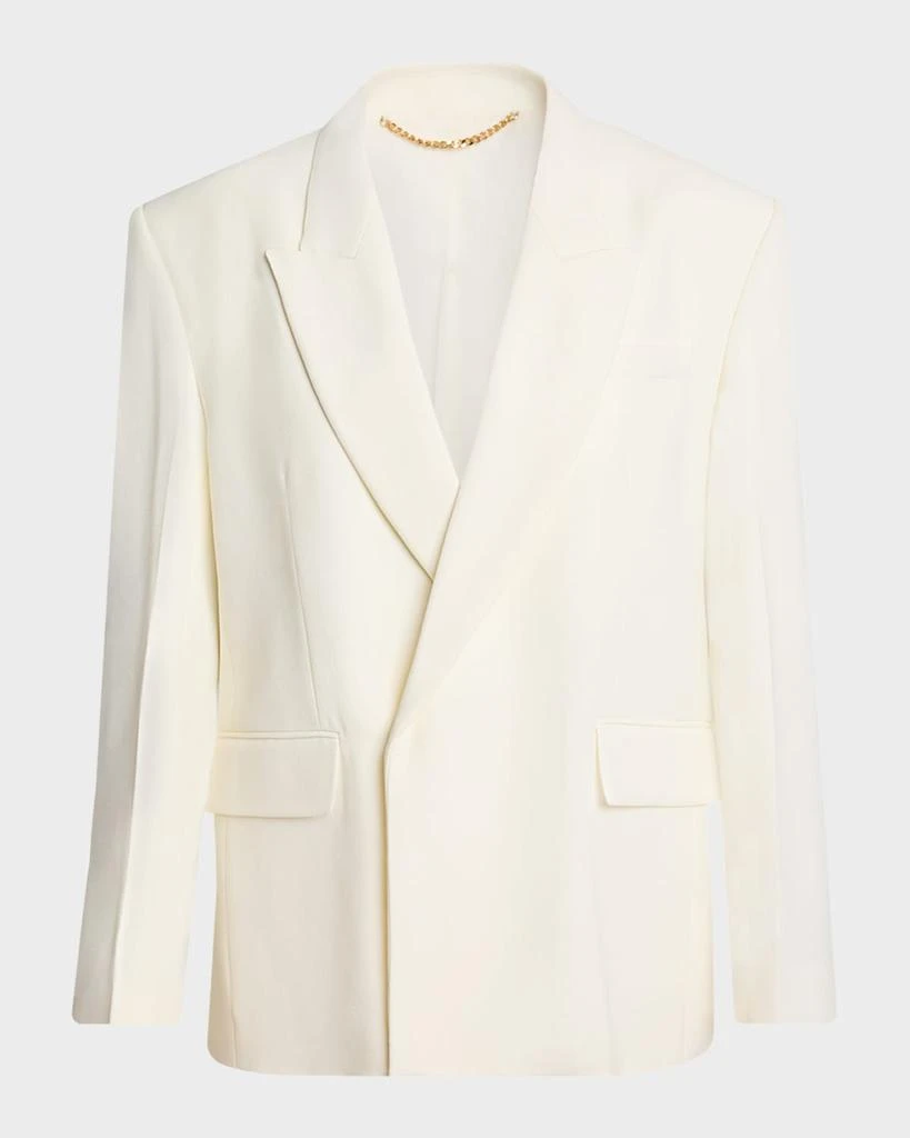 Victoria Beckham Double-Breasted Blazer Jacket