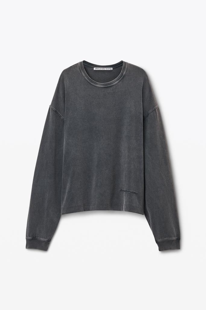 Alexander Wang Men's Long-Sleeve Tee in Cotton Jersey