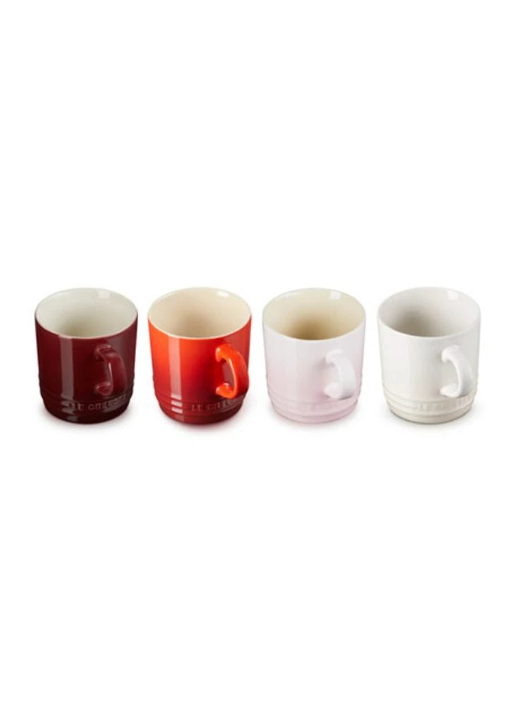 Le Creuset Stoneware petits fours set of 4 cappuccino mugs 6
