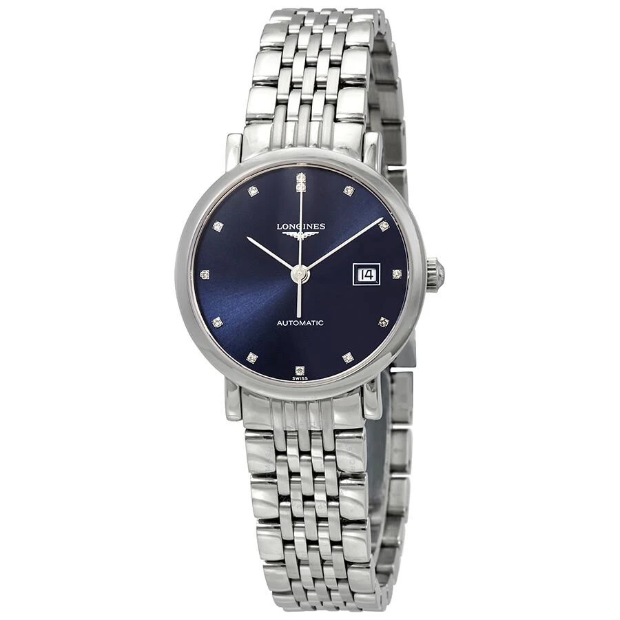 Longines Elegant Automatic Diamond Blue Dial Ladies Watch L4.310.4.97.6 1