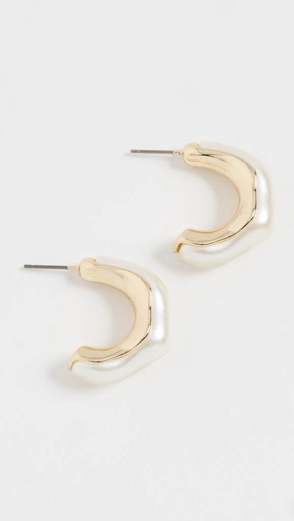 Argento Vivo TT Irrglar Pearl Concave Hoops 1