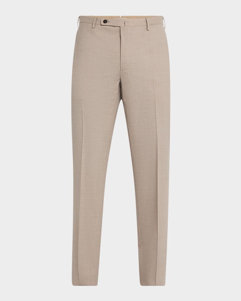 Incotex Ivory Men's Super 130s Tropical Wool Pants