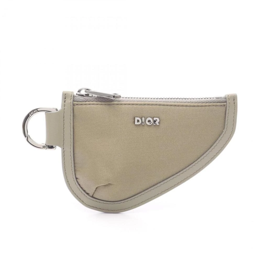 Dior Nylon Leather Coin Purse/Coin Case (Pre-Owned)