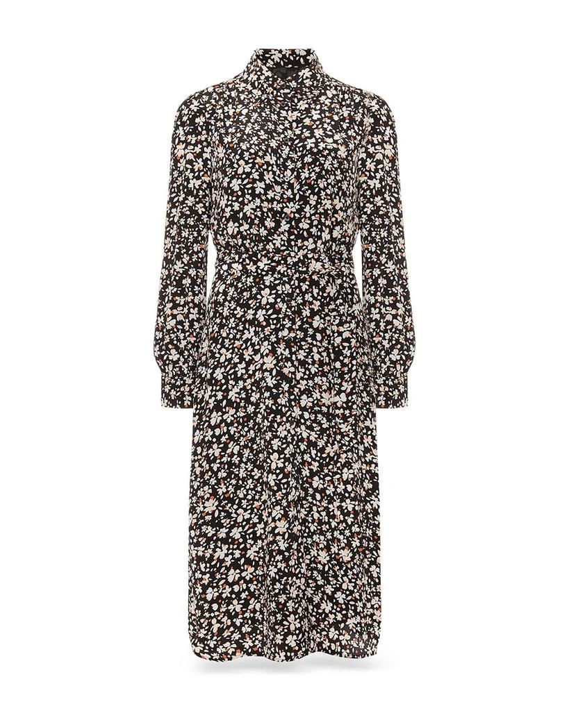 HOBBS LONDON Morgen Belted Floral Print Shirt Dress 7