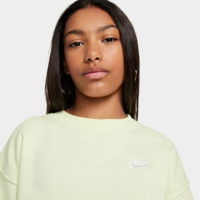 NIKE Girls' Nike Sportswear Club Fleece Oversized Sweatshirt 4
