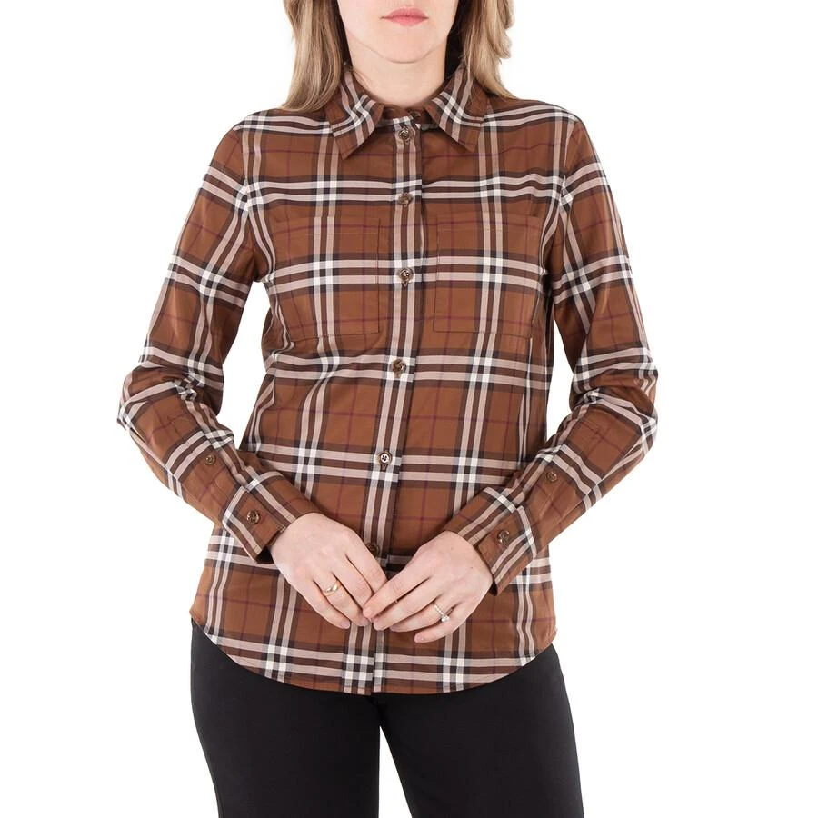 Burberry Long Sleeve Vintage Check Pattern Shirt