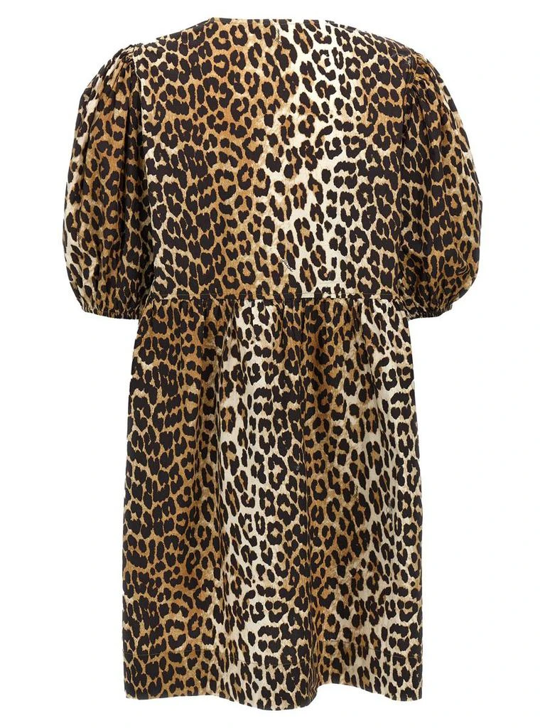 Ganni Ganni Leopard Poplin Dress 2