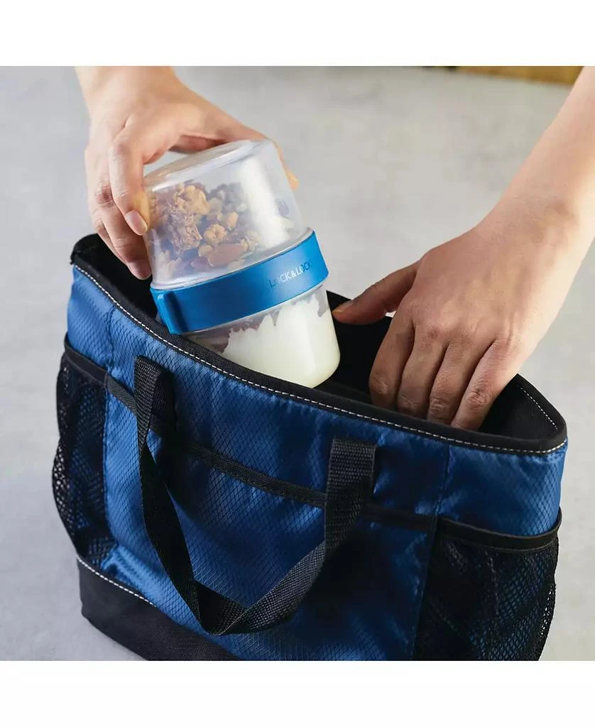 Lock & Lock Easy Essentials Twist Two Way Food Storage Container Set, 12-Piece, Clear 2