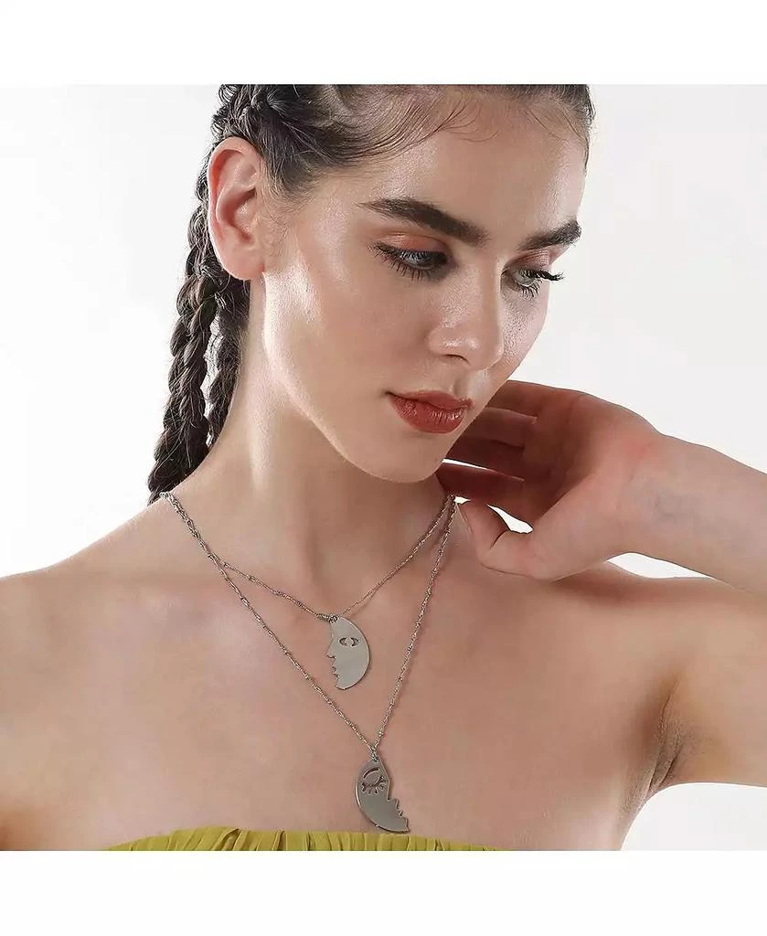 SOHI Women
s The Lovers Multi-Layer Necklace 3