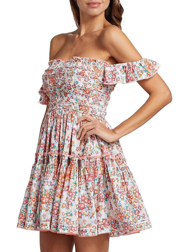 Poupette St Barth Aurora Off-The-Shoulder Minidress 4