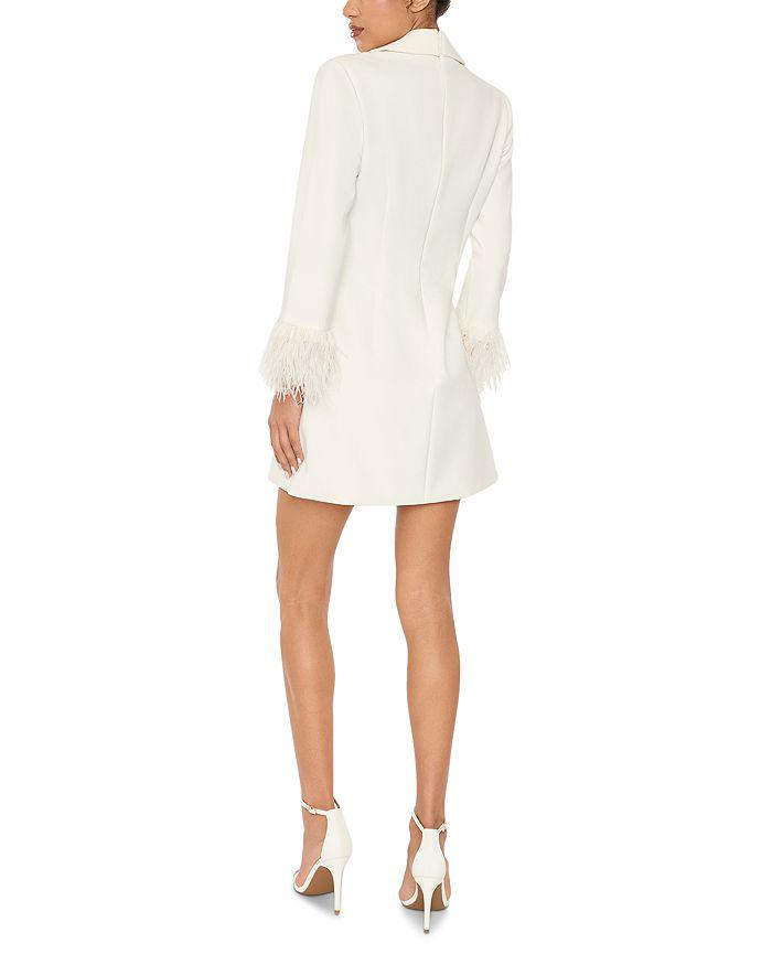 Likely Gloria Feather Cuff Blazer Dress